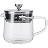 Andere La Cafetière Loose Leaf 2 Tassen/550ml Teekanne mit Deckel, hitzebeständiges Glas-Tee-Ei mit integriertem Edelstahlfilter für Teeblätter und gemahlenen Kaffeeaufguss, Durchsichtig