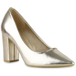 Damen Klassische Pumps in Gold