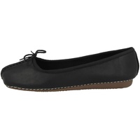 CLARKS Damen Freckle Ice Ballerinas, Schwarz Black Leather, 39.5 EU