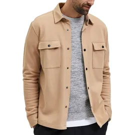 Selected SLHJACKIE Sweatjacke Herren Beige L