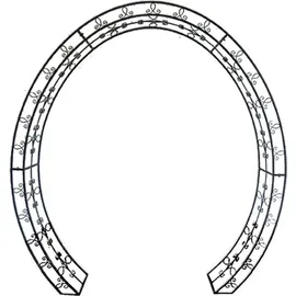 Harms Import Rosenbogen LAMOS  oval 100 x 200 cm Schwarz