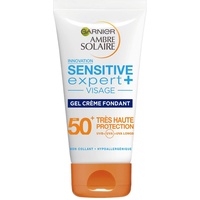 Garnier Ambre Solaire Sensitive Expert + Creme-Gel für das Gesicht, LSF 50+, 50 ml