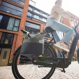 URBAN PROOF Recycled Fahrradtasche 20l grau/grün