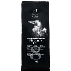 Sortenreine Kaffeebohnen Black Crow White Pigeon DR Congo Kivu, 1 kg