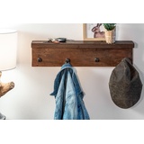 Riess-Ambiente Wandgarderobe HEMINGWAY - 60cm natur recyceltes Teakholz mit Ablage massiv