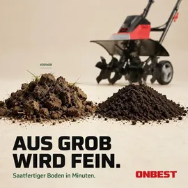 onbest Gartenfräse Elektro T1545