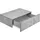 [en.casa] Nachtschrank Oslo 46 x 30 x 15 cm Grau