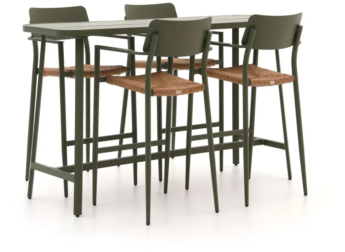 Bellagio Cino 175 cm Gartenbar-Set 5-Teilig Stapelbar