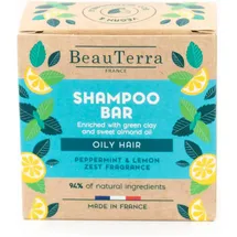 beauterra Solide champú de menta y cáscara de limón 75 gr