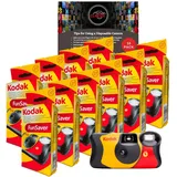 Clikoze Einwegkameras Multipack – Enthält 10 Stück Kodak Funsaver Einwegkameras 35 mm mit 27 Belichtungen und Clikoze Fotografie-Tipps-Karte