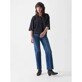 Someday Damen Flared | Carie Iconic Flared Jeans aus nachhaltigem Baumwoll Mix Mid Rise Dark Blue, 36 - 36