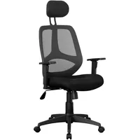 KADIMA DESIGN Bürostuhl Stoffbezug Schreibtischstuhl 120 kg Armlehne schwarz