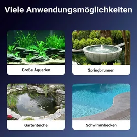 Wiltec Poolpumpe schwarz 10000 l/h