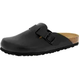 LICO Bioline Clog Pantoletten, Schwarz, 42 EU