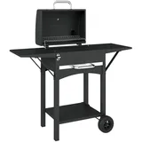 Outsunny Holzkohlegrill schwarz