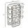 FineBuy Weinregal 34 x 15 x 47 cm Silber