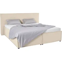 Polsterbett "Isaline", beige, B:213cm L:213cm, 100% Polyester, LEGER HOME BY LENA GERCKE, Betten, Polsterbett Polsterbett ohne Bettkasten, wahlweise ohne Matratze oder mit 3 Matratzenarten, Kopfteilhöhe 107 cm