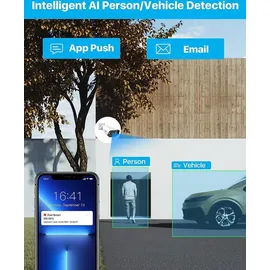 ZOSI 5MP PoE Überwachungskamera Set Außen Weiß