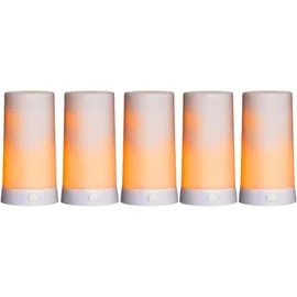 STAR Diner Extra LED-Kerze 6,8 cm 5 St. beige
