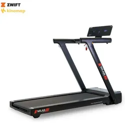 Laufband - Milan - Kinomap und Zwift - 140x50cm - LCD SCHWARZ|ROT No Size