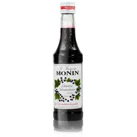 Monin Schwarze Johannisbeere Sirup, 250 ml Flasche - für Cocktails, zum Kaffee