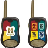 Lexibook Lexibook, Harry Potter, Talkies-Walkies 200m, Jeu de Communication, 2 canaux de Communication, Clip Ceinture, à Piles, Noir/Or, TW12HP