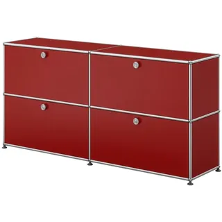 USM Haller Sideboard mit 4 Klapptüren Rubinrot
