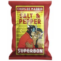 Superbon Knabberei, Superbon Chips Poivre und Sel Kartoffelchips mit Salz und Pfeffer 125g