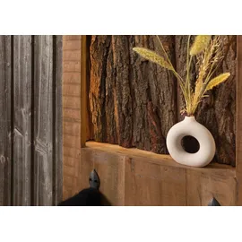 MASSIVMOEBEL24.DE Wandgarderobe Akazie 88 x 27 x 148 cm Braun