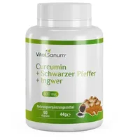 vitasanum Curcumin + Schwarzer Pfeffer + Ingwer Kapseln 90 St.