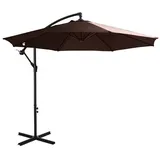 Outsunny Sonnenschirm Höhe: 250 cm, kaffeefarben/braun