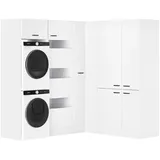 OPTIFIT Waschsäulen-Set Bonn214 213,2 x 190 x 210 x 57,1 cm Weiß