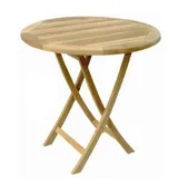 Mojawo - Teakholz Tisch Gartentisch Klapptisch klappbar 90 x 74 cm