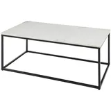 STOLKOM Sp.z.o.o. Couchtisch TAURI Schwarz/Weiß Marmor 120 x 46 x 60 cm