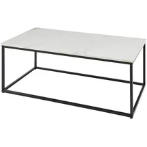 STOLKOM Sp.z.o.o. Couchtisch TAURI Schwarz/Weiß Marmor 120 x 46 x 60 cm