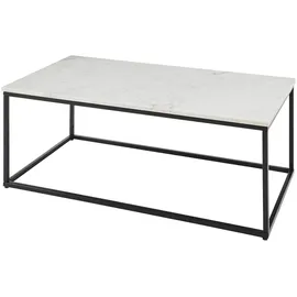 STOLKOM Sp.z.o.o. Couchtisch TAURI Schwarz/Weiß Marmor 120 x 46 x 60 cm