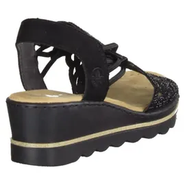 Rieker Sandalette Damen Schwarz 37
