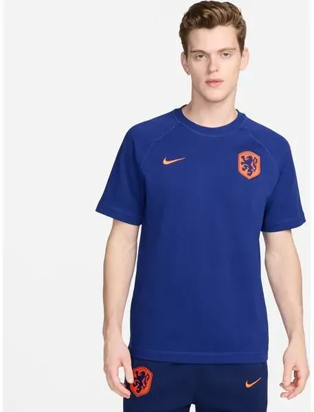 NIKE Herren Shirt Niederlande Travel Soccer, DEEP ROYAL BLUE/SAFETY ORANGE, XL