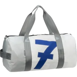 360Grad Pirat  in Weiß/Grau mit blauer Zahl (36 Liter), Reisetasche