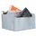 Relaxdays Zeitungskorb aus Filz 32 x 24 x 28 cm grau
