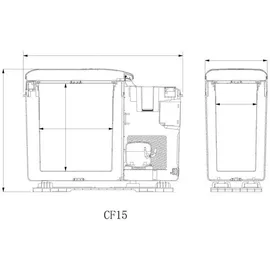 carbest Kompressor Kühlbox CabCooler 14 l