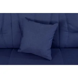 DOMO collection 3-Sitzer DOMO COLLECTION "Bahia, bequem und komfortabel, zeitloses & elegantes Sofa", blau (dunkelblau), B:200cm H:91cm T:92cm, Luxus-Microfaser (100% Polyester), mit Muster;Struktur (100% Polyester), Sofas, inklusive Federkern