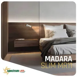 Spectrum Madara Slim 1 GU10 rund schwarz