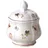 Villeroy & Boch Petite Fleur Zuckerdose 200 ml, Höhe: 6,5 cm, Premium Porzellan,