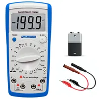 Peaktech Multimeter P 3705 Digital Kapazitätsmessgerät 20MF / Widerstandmessgerät 2000 Mohm/Durchgangsprüfer/DIODEN Test/Transistortest Hfe, 1 Stück blau und Kapazitätstester