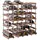vidaXL Weinregal 61 x 22,5 x 61 cm Braun