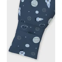 NAME IT Schlafanzug »NBMNIGHTSUIT 2P ZIP FF DARK SPACE