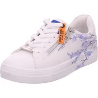 Dockers by Gerli Damen Low-Top Sneaker, Frauen Halbschuhe,Turnschuhe,Laufschuhe,schnürschuhe,schnürer,Business,Weiss/blau,40 EU