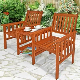 CASARIA Gartenbank 164 x 63 x 91 cm Natur