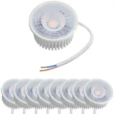 Oktaplex lighting Oktaplex LED Modul dimmbar Nizza 9er Set Warmweiß 3000K 380lm GU10 Ersatz 230V